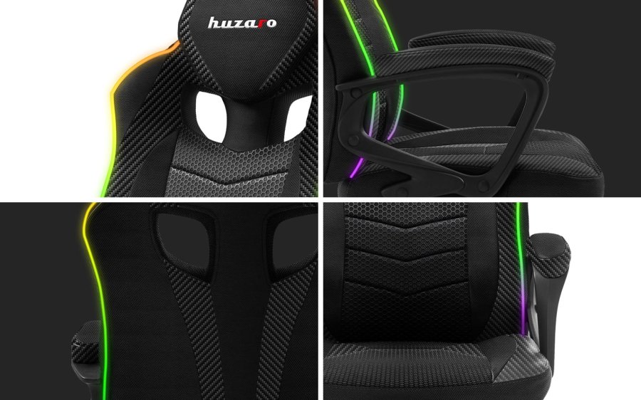 HUZARO FORCE 2.5 RGB MESH GAMING STOL #8