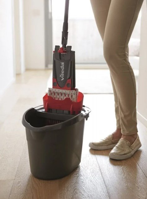 Vileda Ultramax Mop Set rengringsmoppe Sort, Rd #2