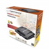 Esperanza PARMIGIANO sandwichtoaster 1000 W Sort #8