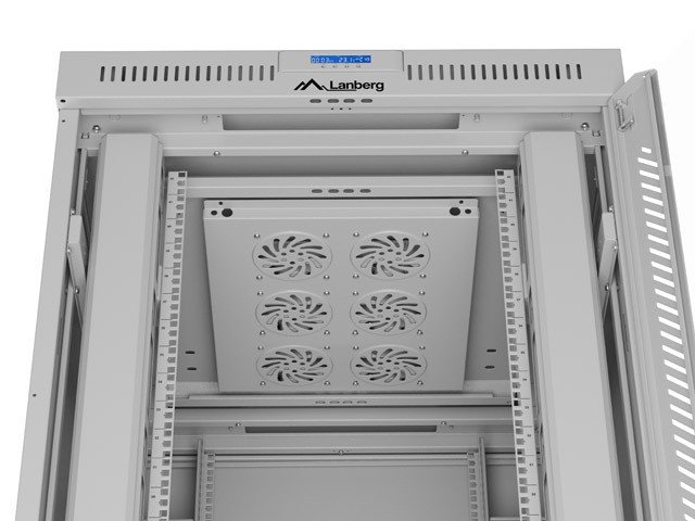 Lanberg FF01-8042-12SL stativ 42U Fritstende reol Gr #12