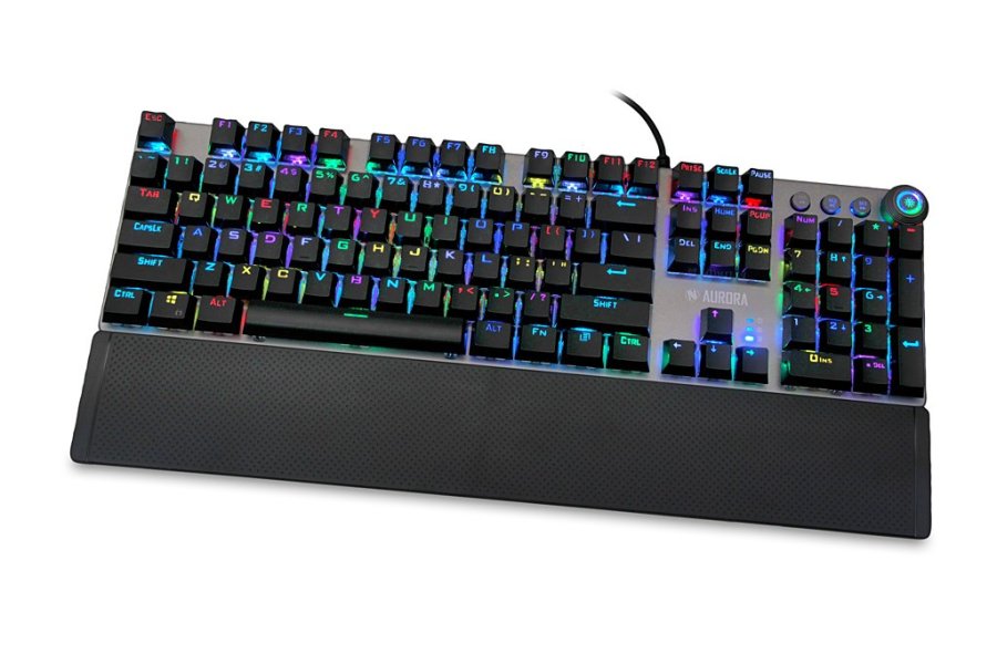 iBox Aurora K-4 USB QWERTY-tastatur sort #1