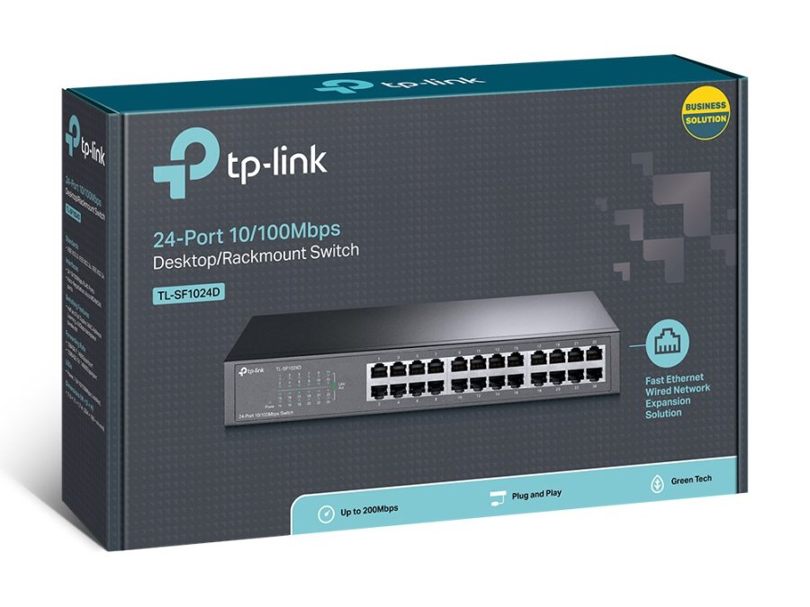 TP-Link TL-SF1024D netvrksswitch Ikke administreret Fast Ethernet (10/100) Gr #9