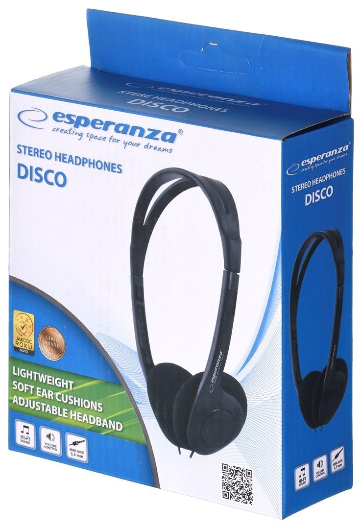 Esperanza EH119 hovedtelefoner/headset Ledningsfrt Musik Sort #2