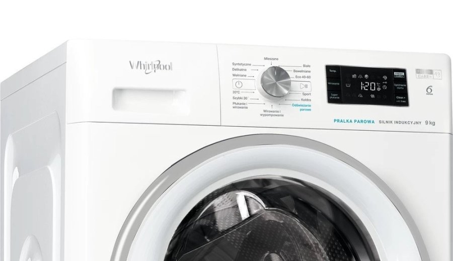 Fritst�ende vaskemaskine Whirlpool FFB 9258 SV DA 9 kg, 1200 omdrejninger pr. minut, hvid #7