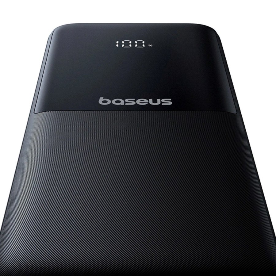 Baseus Lipow Powerbank med dobbelt indbygget kabel og display 10000 mAh 22,5 W Sort #4