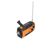 Extralink RADIO AWARYJNE SOLARNE Z KORBKA DYNAMO POWERBANK 4000MAH Z LATARKA SOS SR-4000 B�rbar Analog Sort, Orange #12