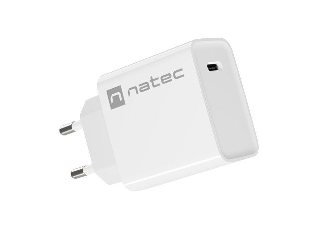 NATEC OPLADER RIBERA USB-C 20W PD HVID #7