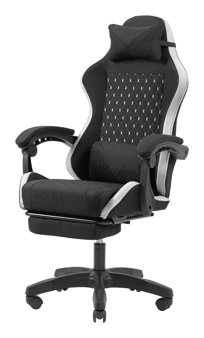Mars Gaming MGC-X Fabric PC gamingstol Polstret s�de Sort, Hvid #5