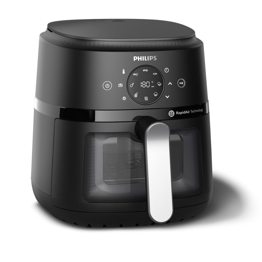 Varmluftsfrituregryde Philips NA221/00 1500 W 4,2 L Sort/Slvfarvet #1