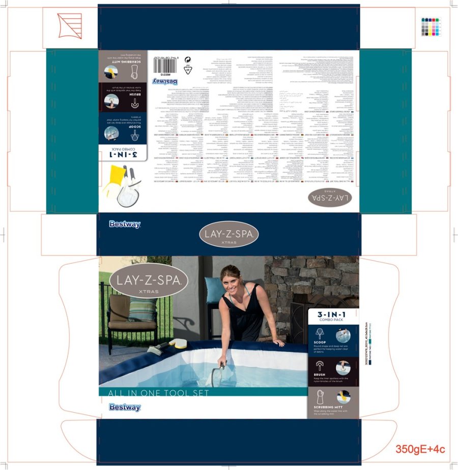 Bestway 60310 Tilbeh�r til spabade og spaer Renses�t Gr�, Hvid, Gul #16