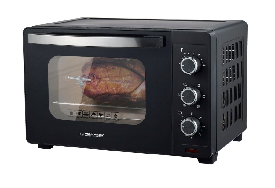 Esperanza EKO006N Miniovn med varmluft og rotisseri 25 l 1600W Sort #1