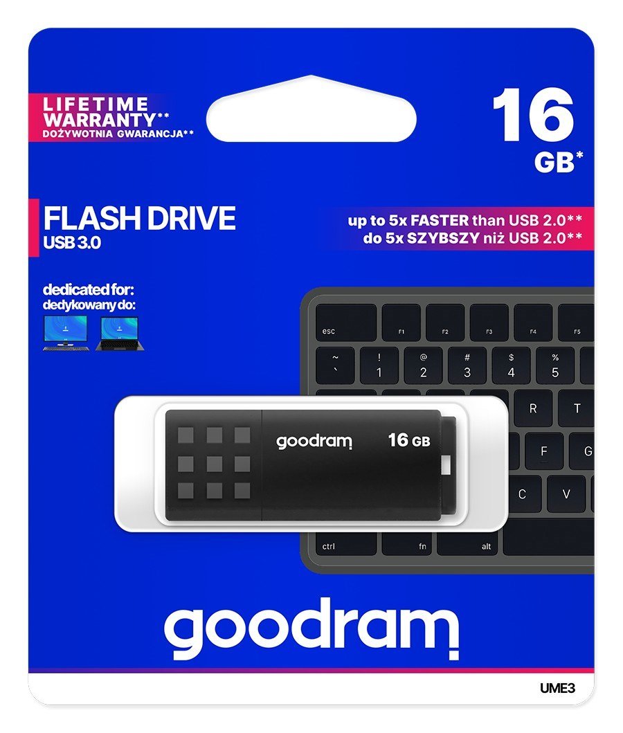 Goodram UME3 16 GB USB Type-A 3.0 (3.1 Gen 1) hukommelsespind sort #5
