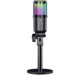 Mikrofon przewodowy Defender GLOW GMC 400 ze statywem STREAM strumieniowy RGB USB #6