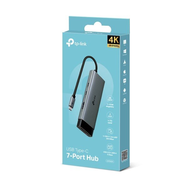 TP-Link UH7020C interface hub USB 3.2 Gen 1 (3.1 Gen 1) Type-C 5000 Mbit/s #4