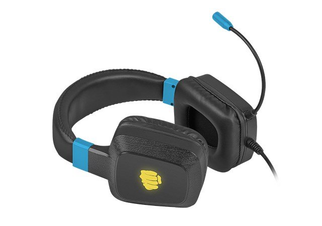 FURY NFU-1584 hovedtelefoner/headset Ledningsfrt Spil Sort, Bl #4