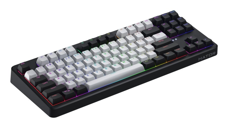 HATOR Rockfall 3 TKL Wireless tastatur Spil USB + RF Wireless + Bluetooth QWERTY US International Sort #4