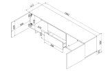 Cama RTV 2D2S ALMA skab 180x41.5xH55 kashmir #4