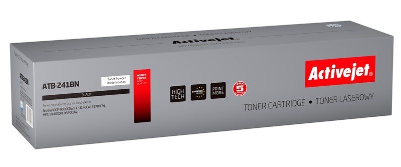 Activejet tonerpatron ATB-241BN (erstatning Brother TN-241BK; Supreme; 2500 sider; sort) #1