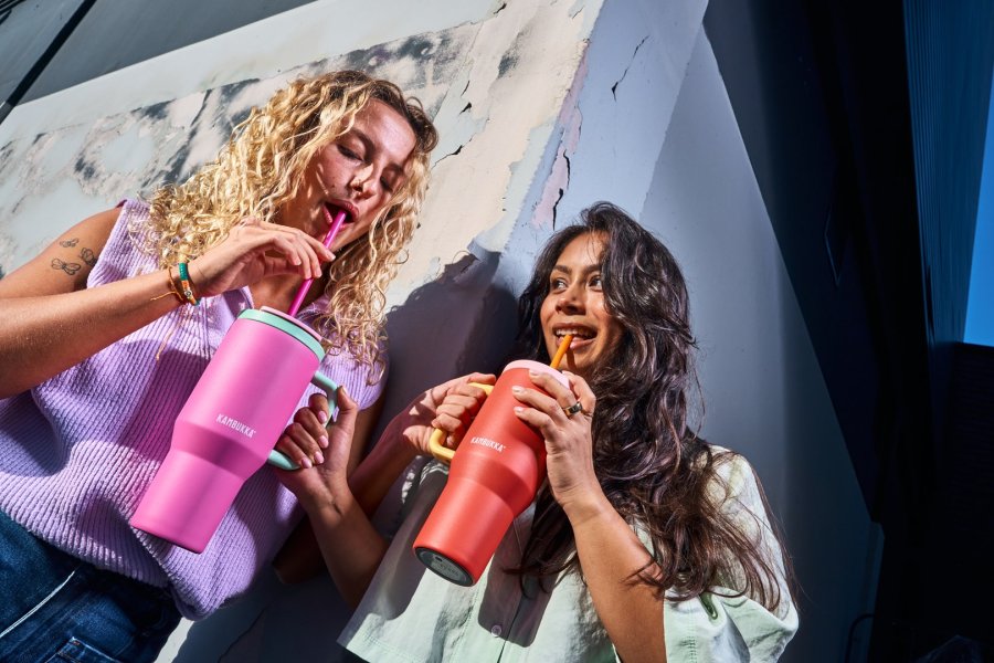 Termokrus med teleskopsugerr Kambukka Rio Tumbler 950 ml Bubblegum Mint #14