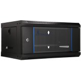 Extralink LITE 4U 530X400 WALL-MOUNTED RACKMOUNT CABINET BLACK Fritst�ende/v�g-/gulvmonteret stativ Sort #2
