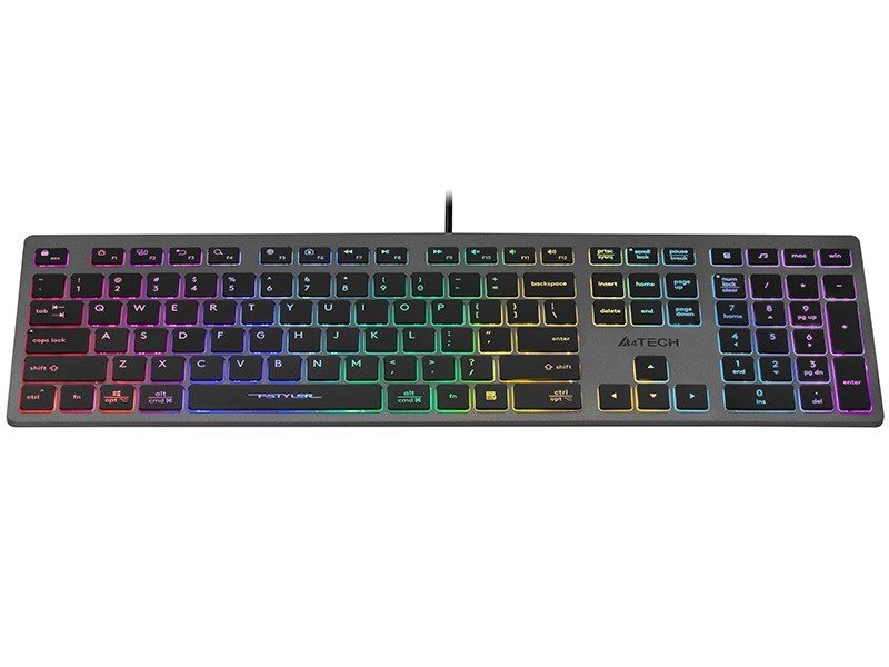 A4Tech FSTYLER FX60H (Neon Backlit) tastatur USB QWERTY Sort, Gr #2