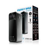 Powerbank 27 000mAh, 1x USB, 2x USB-C, 162,5W, QC4+, flashlight, LCD screen, black #10