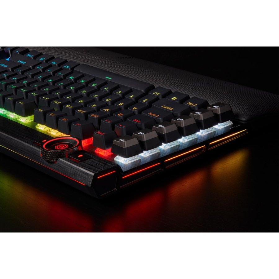 Corsair K100 RGB Optical-Mechanical Gaming tastatur Spil USB QWERTZ Tysk Sort #17