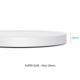LED plafond panel 7in1 flush mounted ultra slim 30W 3 farver (WW, NW, CW) Led4U LD142 microwave built-in power supply #4