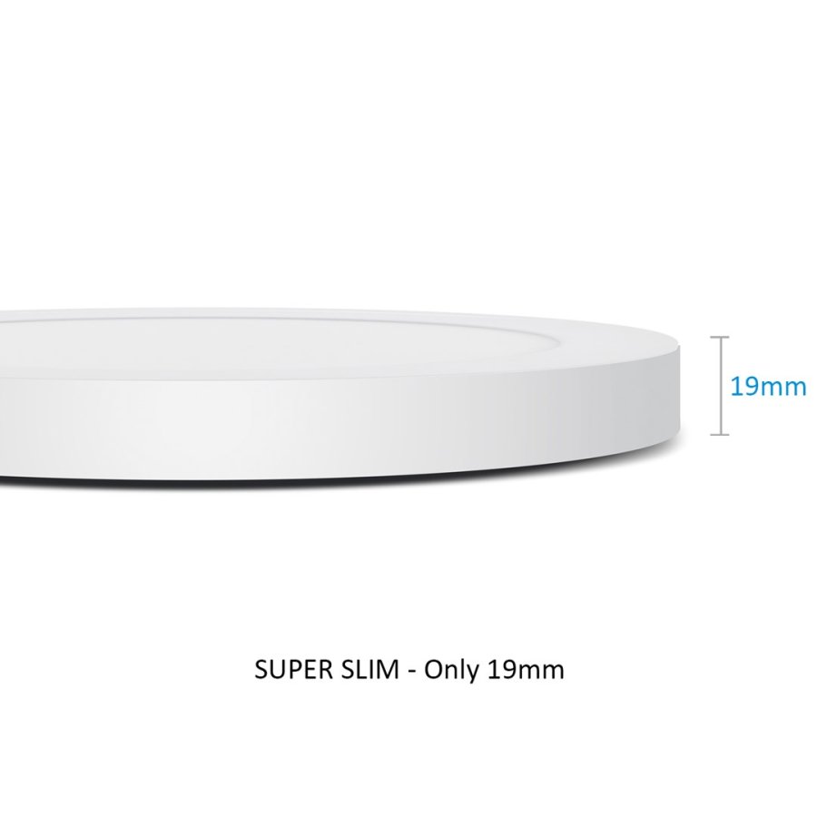 LED plafond panel 7in1 flush mounted ultra slim 30W 3 farver (WW, NW, CW) Led4U LD142 microwave built-in power supply #4