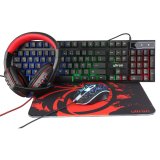 Ultron HAWK Gaming Set tastatur Mus inkluderet Spil QWERTZ Tysk Sort, R�d, Hvid #1