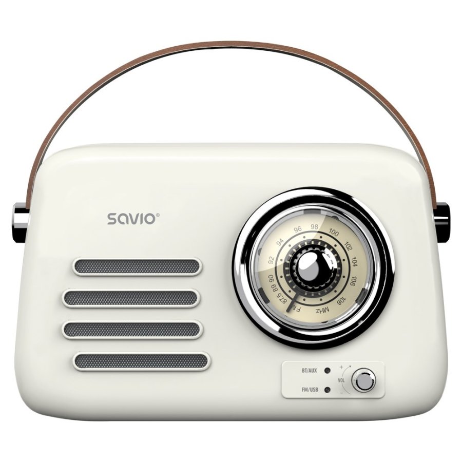 SAVIO RS-02 Brbar radio, hvid #3
