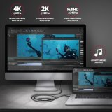 Axagon RVC-HI2M videokabel adapter 0,25 m USB Type-C HDMI Sort #6