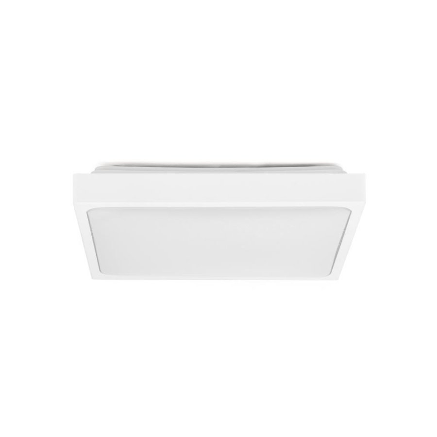 Plafond V-TAC VT-8624SW-SQ overflademonteret 24W LED IP44 30x30cm bevgelsesdetektor 4000K 2400lm (SKU 7667) Hvid #1