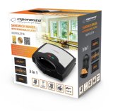 Esperanza EKT005 sandwichtoaster 700 W Sort, Gr #3