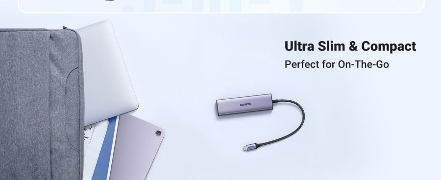 Ugreen 20956A interface hub USB Type-C 5000 Mbit/s S�lv #9