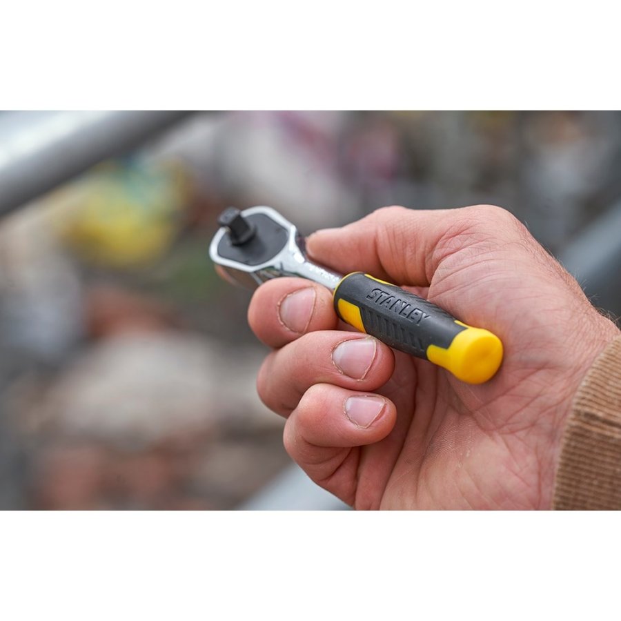 Stanley STMT82672-0 rachet skruengle 6,7,8,9,10,11,12,13,14 mm 1 stk Sort, Gul 72 #7