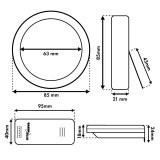 Tr�dl�s vejrstation GreenBlue, temperatur IN/OUT, ur, valg mellem �C / �F, r�kkevidde op til 60 m, GB162 #12