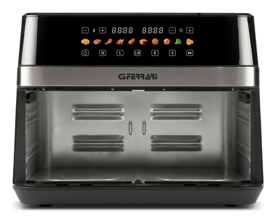 G3 Ferrari G10223 frituregryde Dobbelt 12 L Enkeltst�ende 2200 W Varmluftsteger Sort, Rustfrit st�l #3