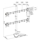 Equip 650127 skrmbeslag og -stativer 81,3 cm (32