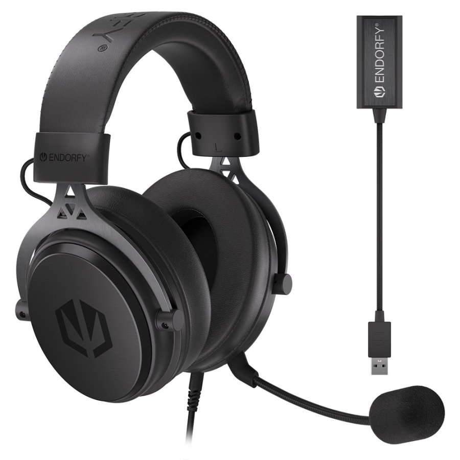 ENDORFY VIRO Plus USB Headset Ledningsfrt Musik/hverdag Sort #1