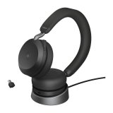 Jabra Evolve2 75 Headset Kabel & trdls Opkald/musik USB Type-C Bluetooth Opladningsstativ Sort #5