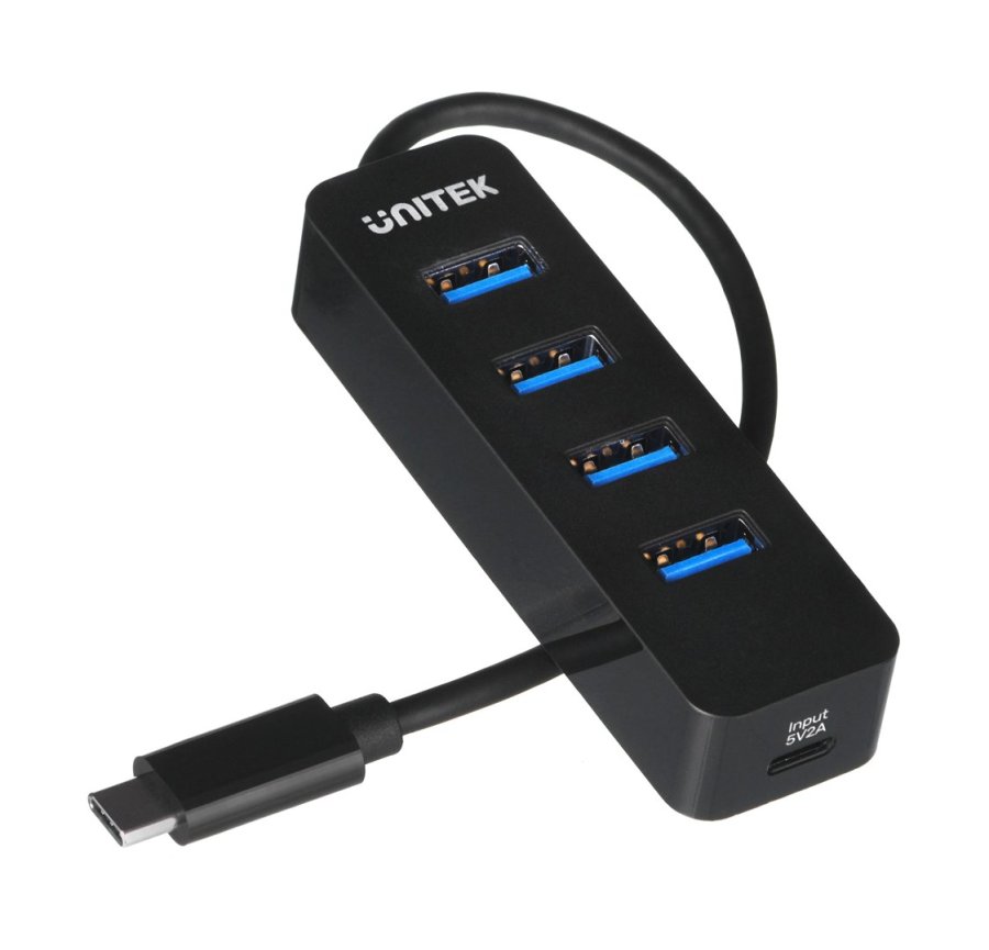 UNITEK HUB USB-C 4XUSB-A 3.1, AKTIV, 10 WATT,H1117B #1