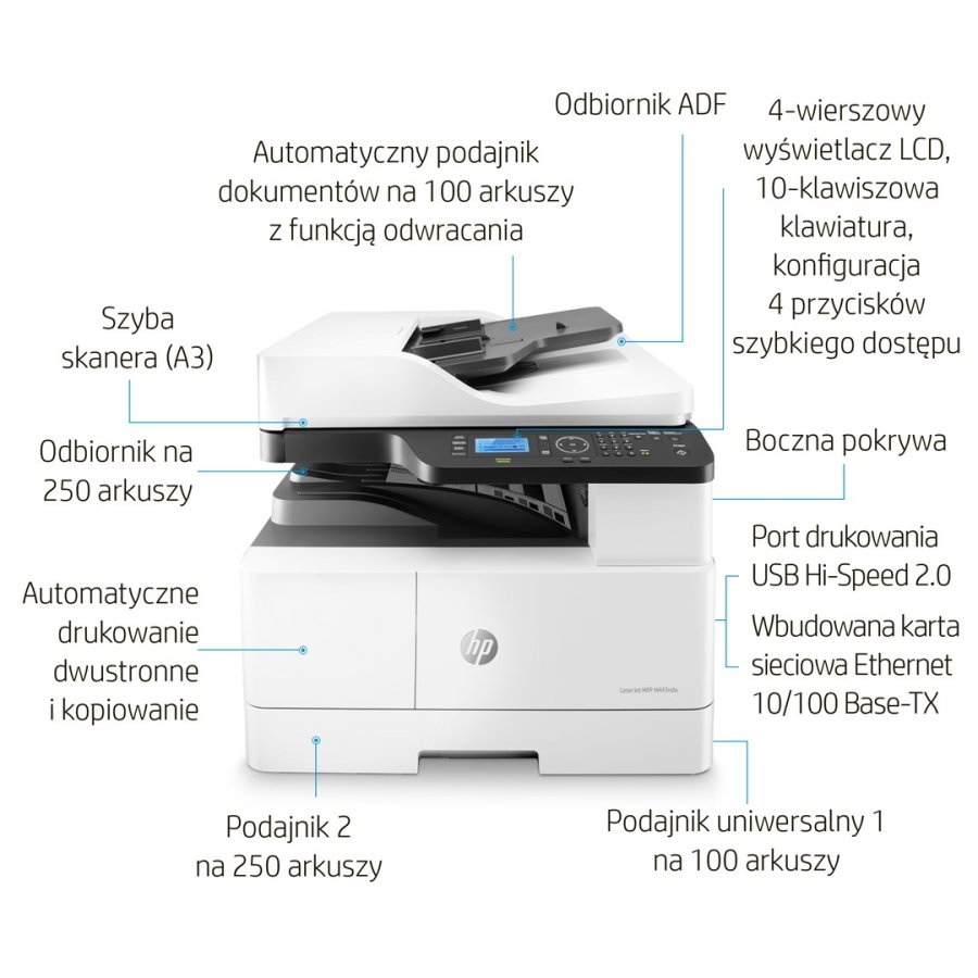 HP LaserJet MFP M443nda Laser A3 1200 x 1200 dpi 24 sider pr. minut #5