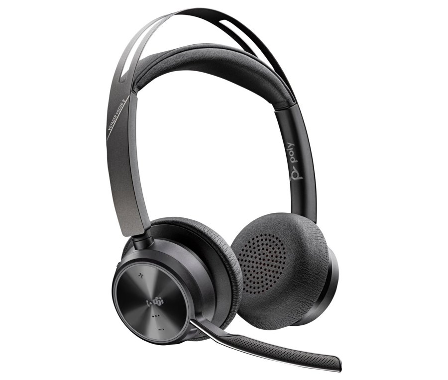 Poly Voyager Focus 2-M USB-C-C Headset USB-C/A Adapter Charging Stand #1