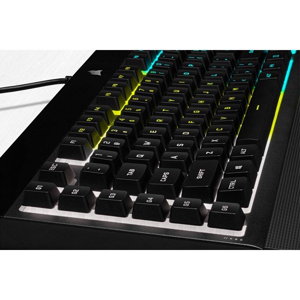 Corsair | Rubber Dome | K55 RGB PRO | Gaming keyboard | Gaming Keyboard | RGB LED light | US | Wired | Black #6