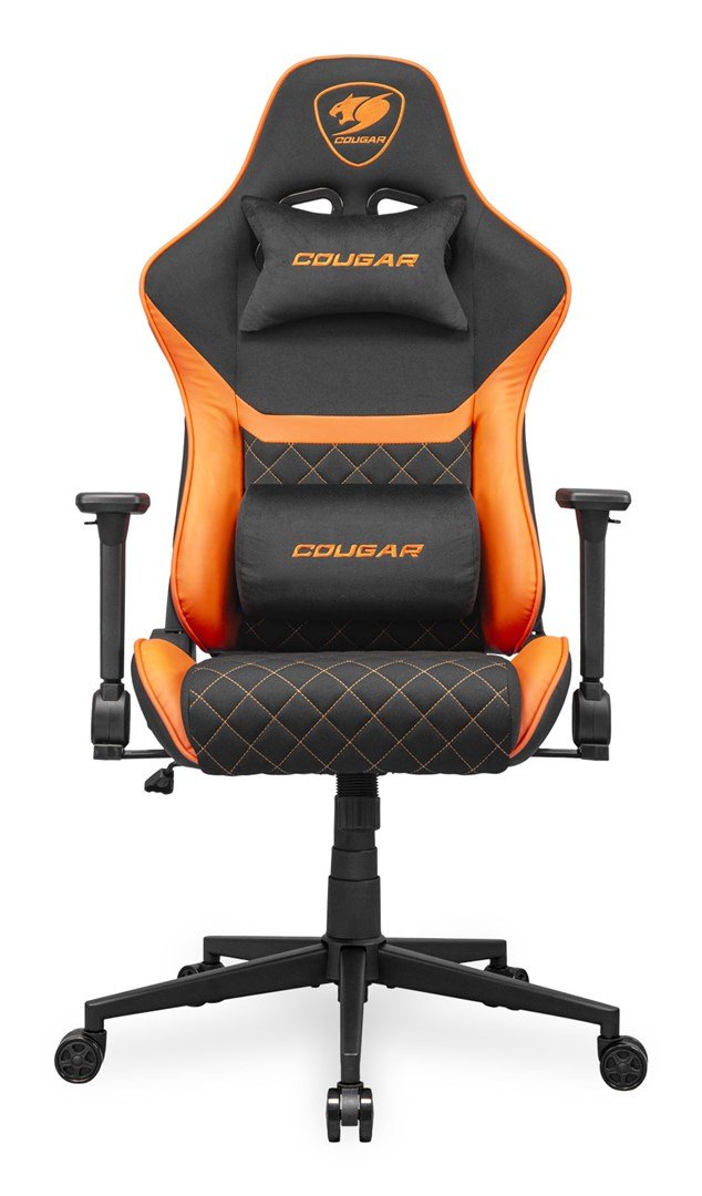 COUGAR CGR-A2F Universal gamingstol Polstret vatteret s�de Sort, Orange #1