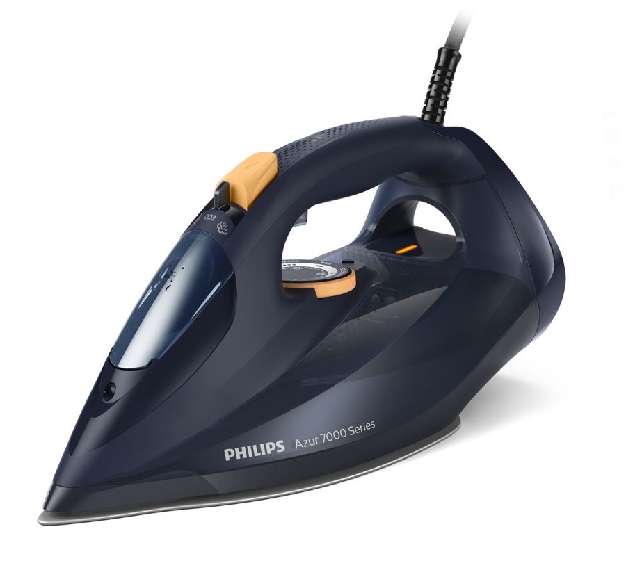 Philips 7000 series DST7060/20 strygejern Dampstrygejern SteamGlide Elite-strygesl 3000 W Bl, Gul #1