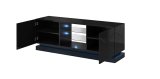 Cama QIU 160 CZARNY TV stativ & underholdningscenter 4 hylder #1