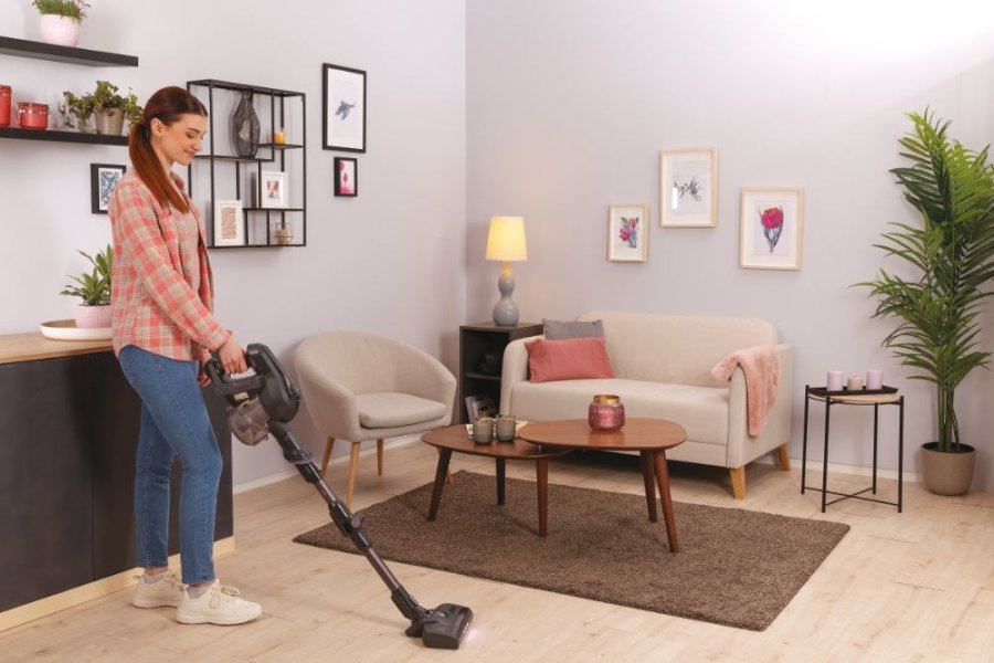 Hoover HF1 HF103X 011 Stick vakuum Batteri Dry Stof Posels 0,9 L 170 W Titanium #25