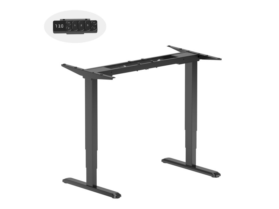 Equip 650815 stel til skrivebord Elektrisk 2 ben Sort #2